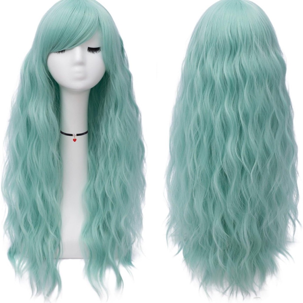 Halloween Mint colored wig